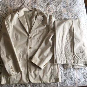 J. CREW Summer Suit in Stone